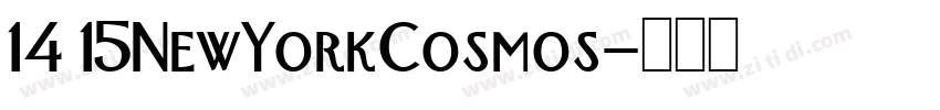 14 15NewYorkCosmos字体转换